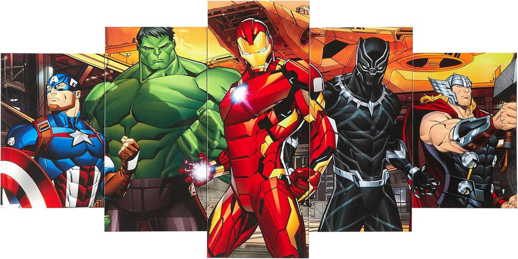 Marvel & Disney 5-Piece Canvas Wall Art Set – 4 Designs - Flex Gamingproduct_type