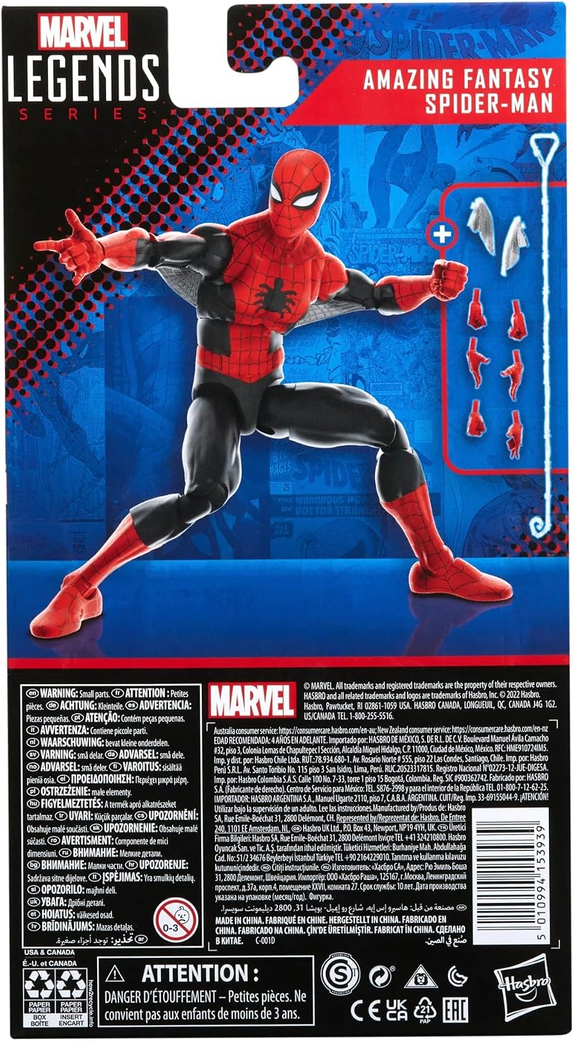 Marvel Legends Spider-Man 60th Anniversary Amazing Fantasy 6-Inch Figure - Flex Gamingproduct_type
