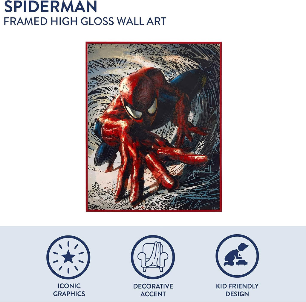 Marvel Spider-Man High Gloss Framed Wall Art – 16x20 In - Flex Gamingproduct_type