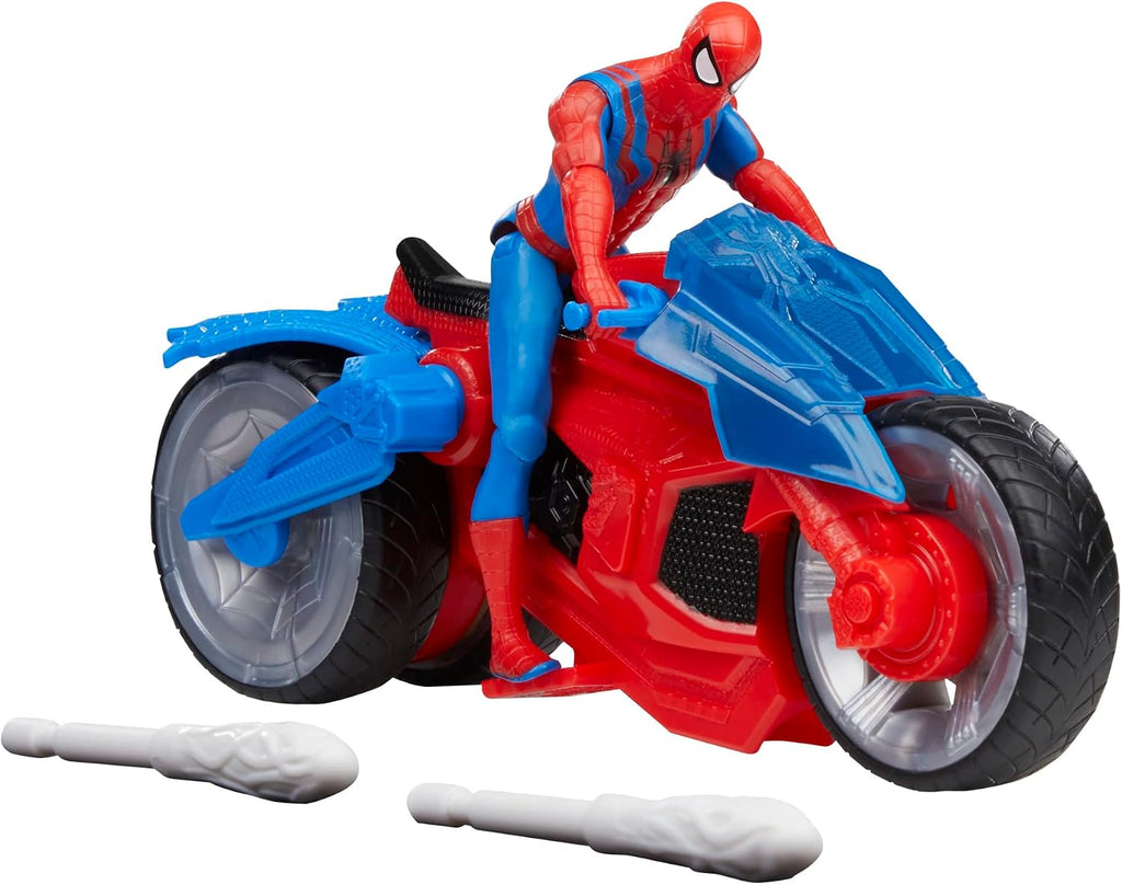 Marvel Spider-Man Web Blast Cycle Playset with 4-Inch Figure & Web Projectiles - Flex Gamingproduct_type