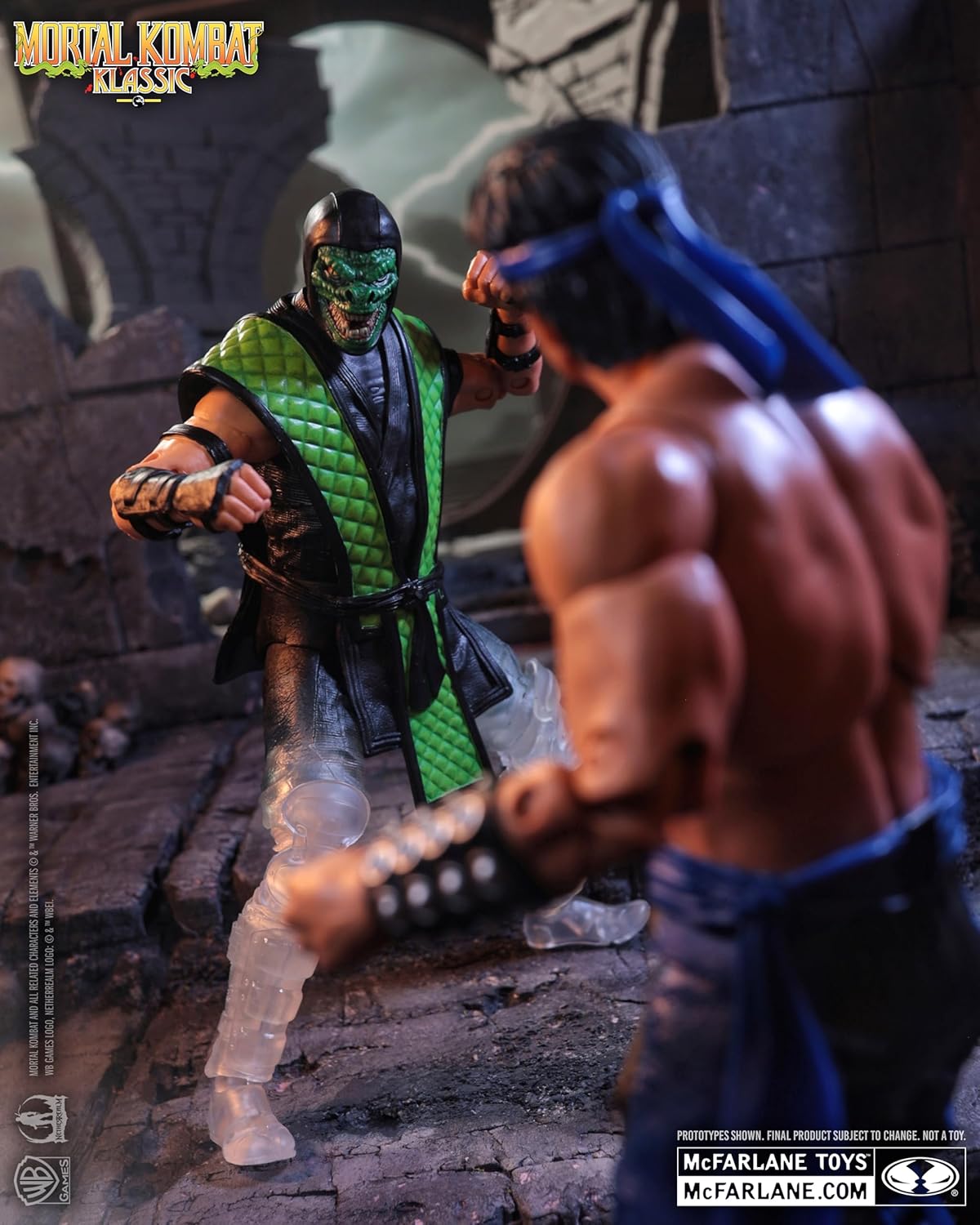 McFarlane Toys Mortal Kombat Klassic – Liu Kang vs Reptile Deluxe 2-Pack 7" Action Figures - Flex Gamingproduct_type