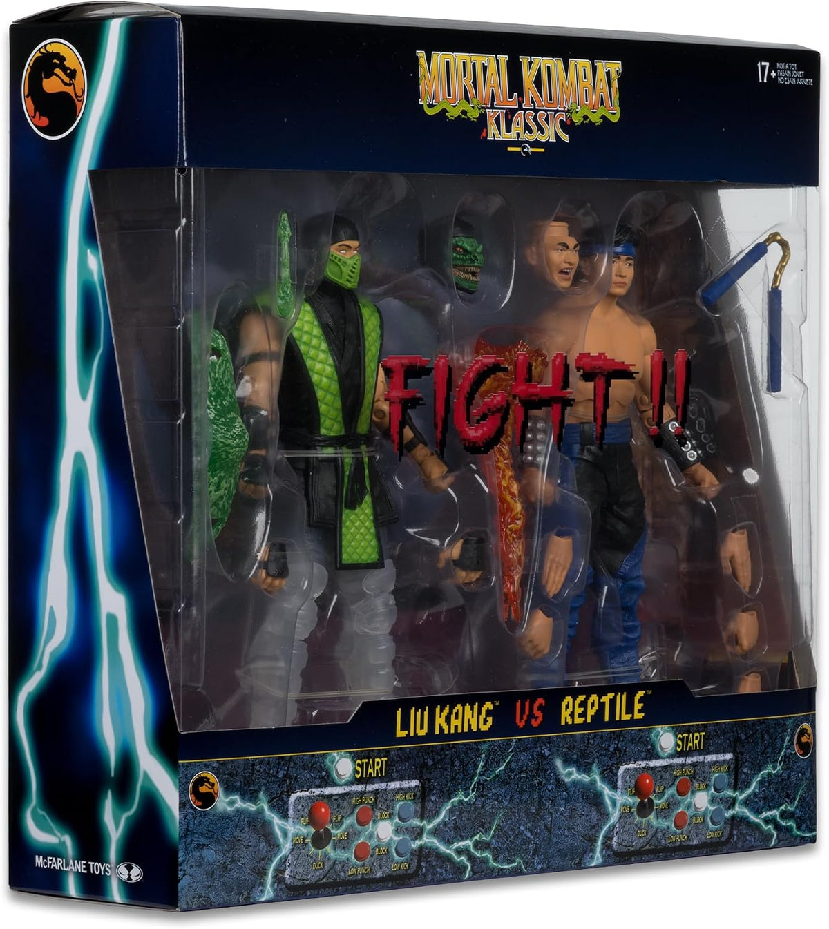 McFarlane Toys Mortal Kombat Klassic – Liu Kang vs Reptile Deluxe 2-Pack 7" Action Figures - Flex Gamingproduct_type