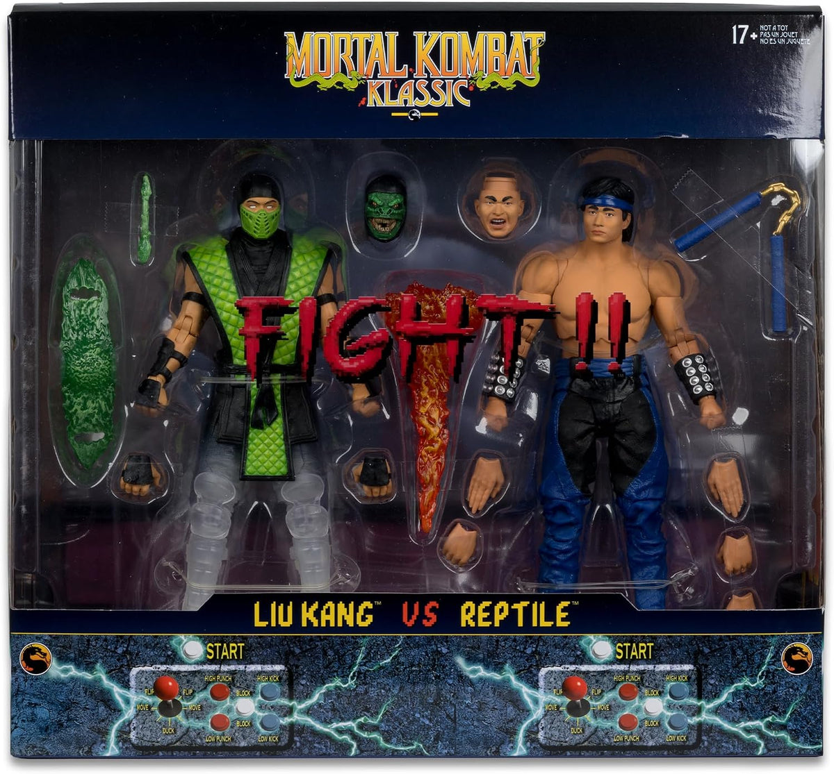 McFarlane Toys Mortal Kombat Klassic – Liu Kang vs Reptile Deluxe 2-Pack 7" Action Figures - Flex Gamingproduct_type