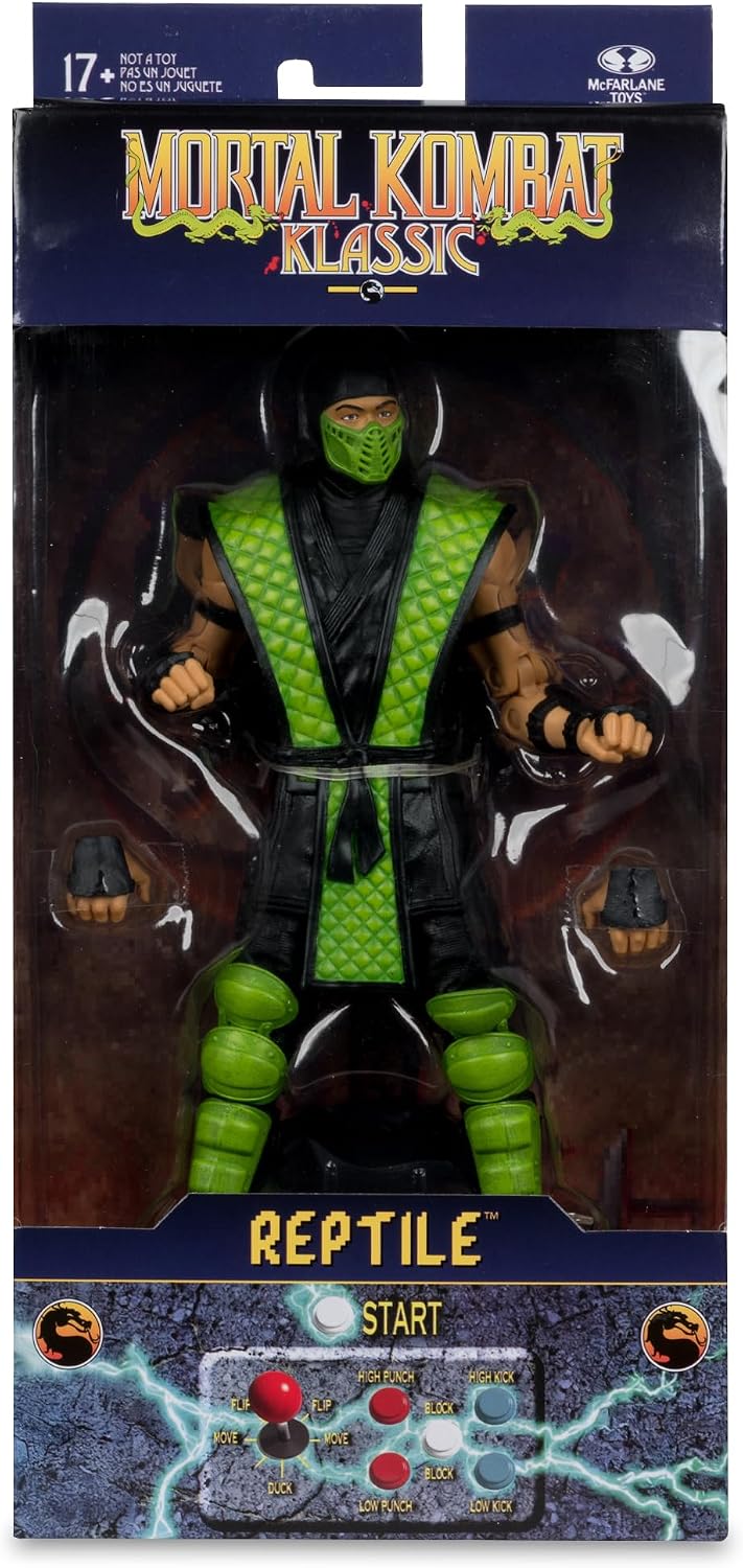 McFarlane Toys Mortal Kombat Klassic – Reptile 7" Action Figure Wave 2 - Flex Gamingproduct_type