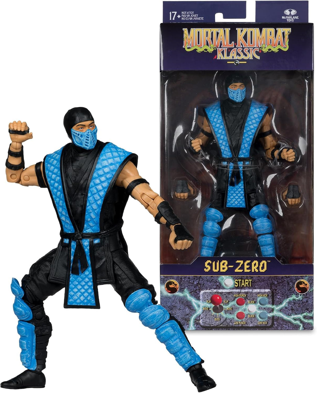 McFarlane Toys Mortal Kombat Klassic – Sub-Zero 7" Action Figure Wave 1 - Flex Gamingproduct_type