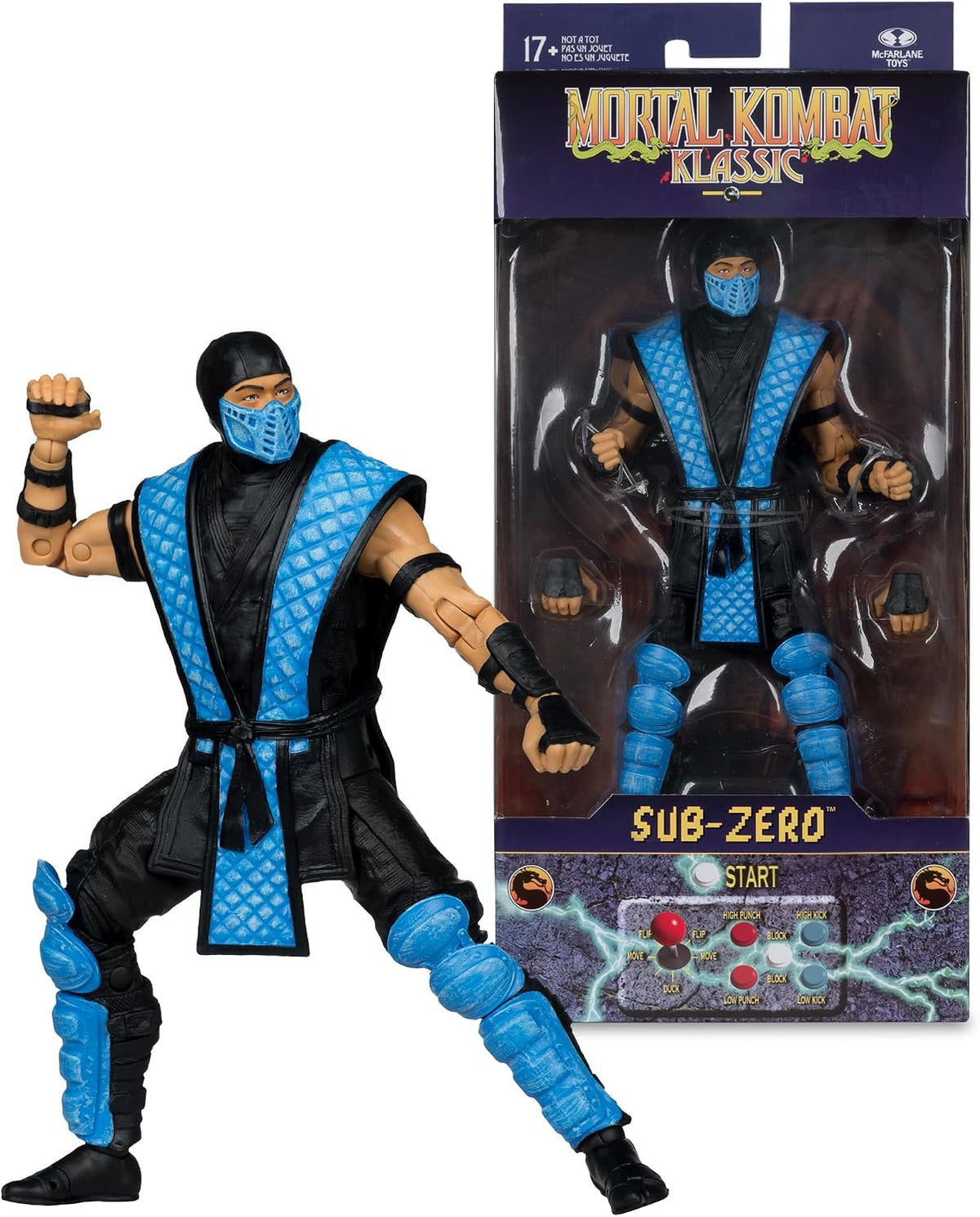 McFarlane Toys Mortal Kombat Klassic – Sub-Zero 7" Action Figure Wave 1 - Flex Gamingproduct_type