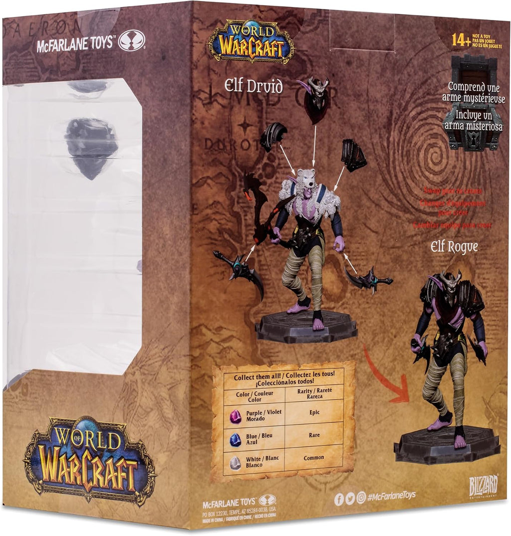 McFarlane Toys World of Warcraft Night Elf Druid/Rogue 1:12 Scale Posed Figure - Flex Gamingproduct_type
