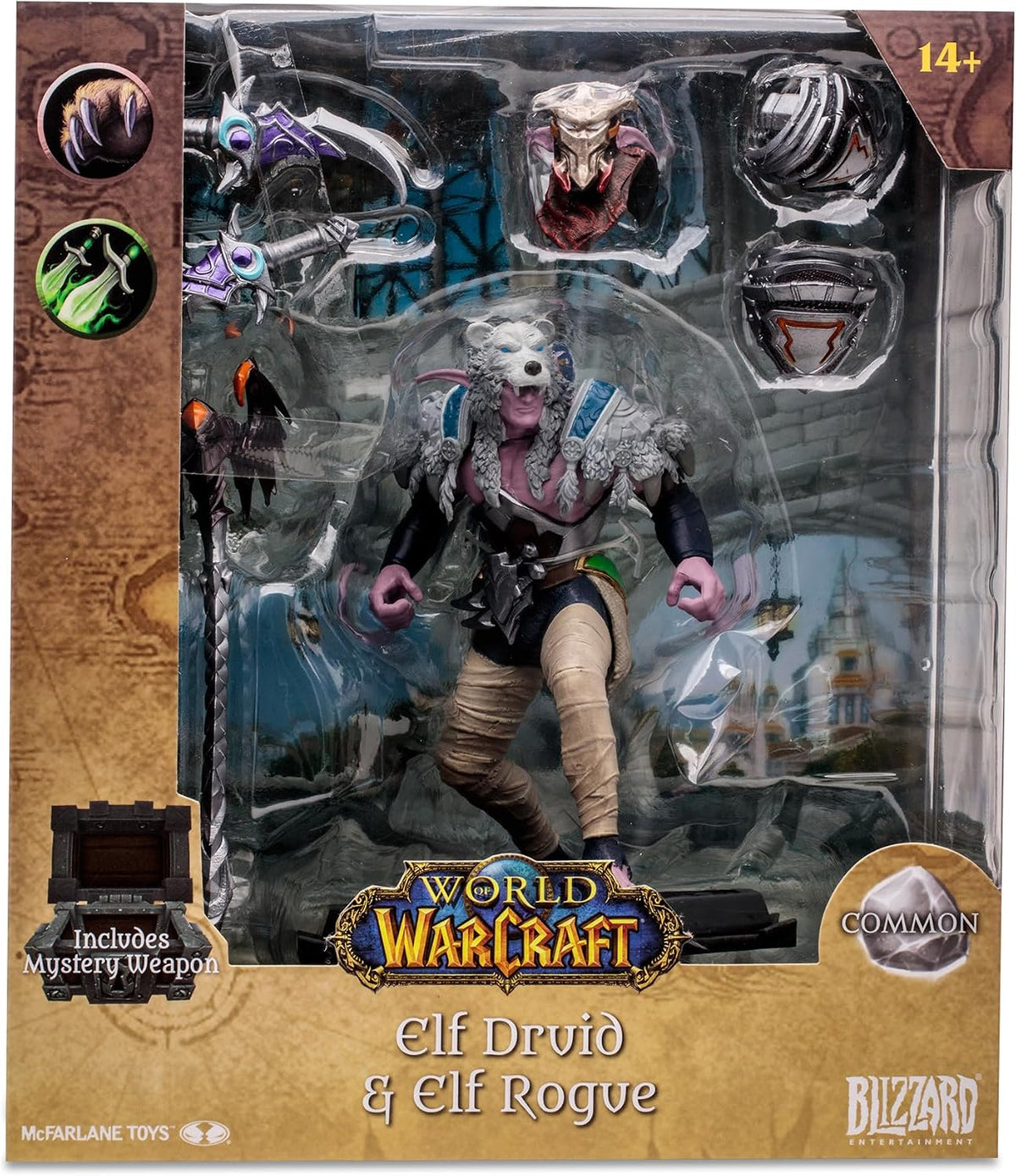 McFarlane Toys World of Warcraft Night Elf Druid/Rogue 1:12 Scale Posed Figure - Flex Gamingproduct_type