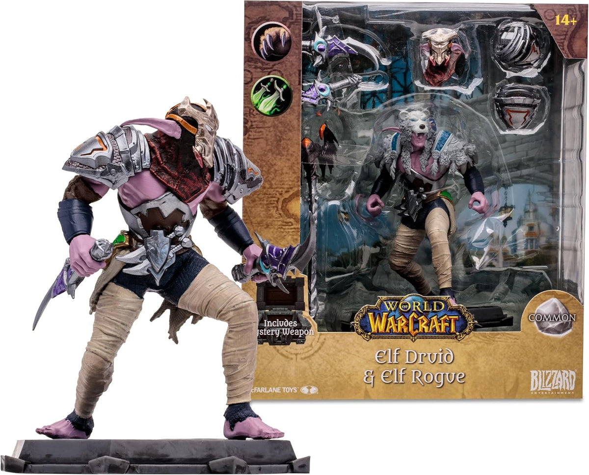 McFarlane Toys World of Warcraft Night Elf Druid/Rogue 1:12 Scale Posed Figure - Flex Gamingproduct_type