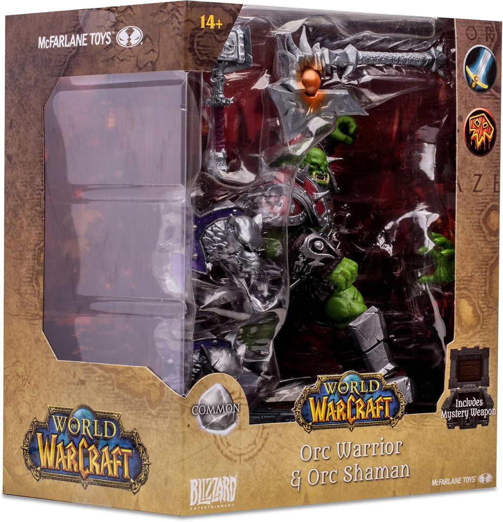 McFarlane Toys World of Warcraft Orc Warrior/Shaman 1:12 Scale Posed Figure - Flex Gamingproduct_type