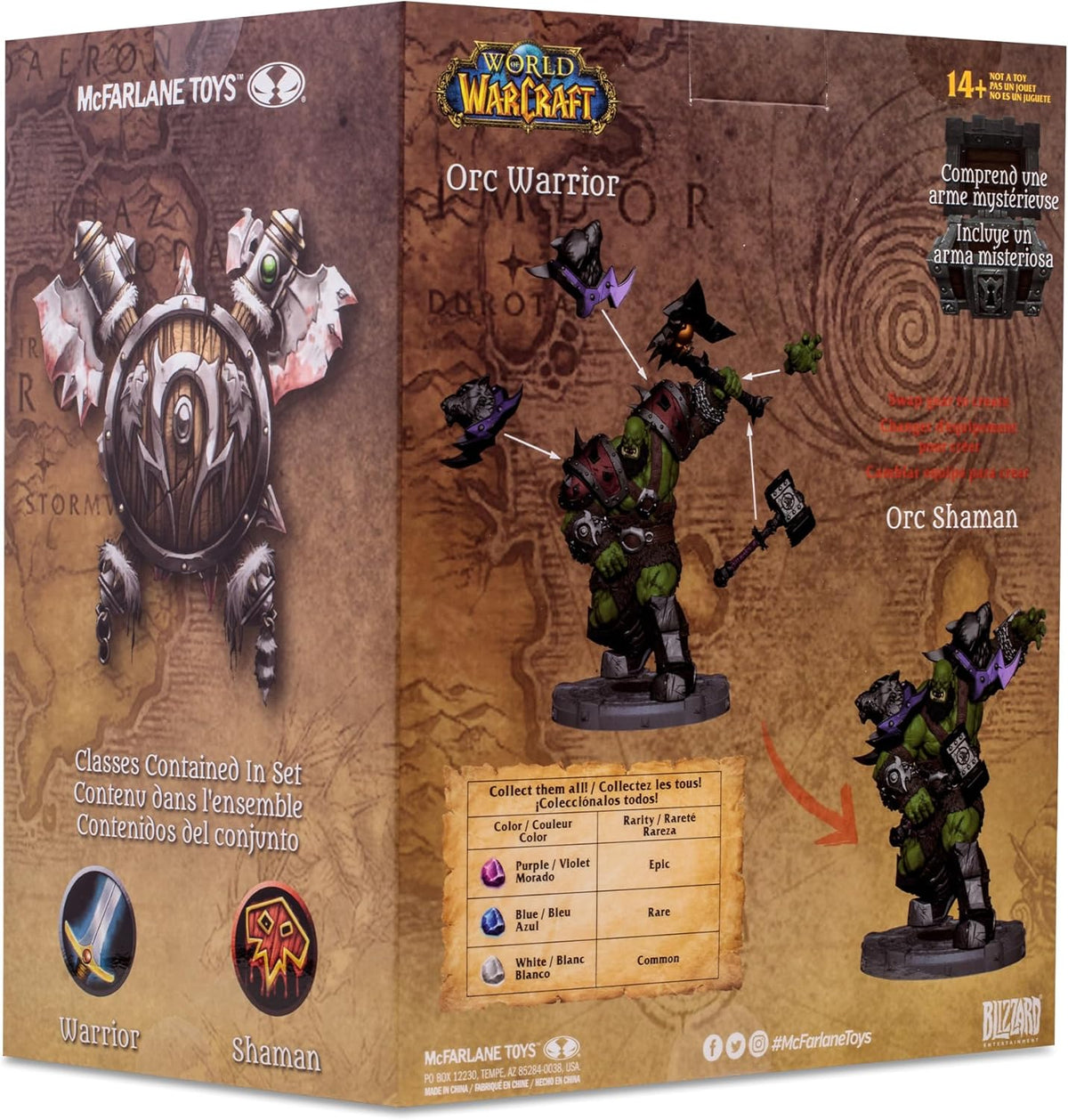 McFarlane Toys World of Warcraft Orc Warrior/Shaman 1:12 Scale Posed Figure - Flex Gamingproduct_type