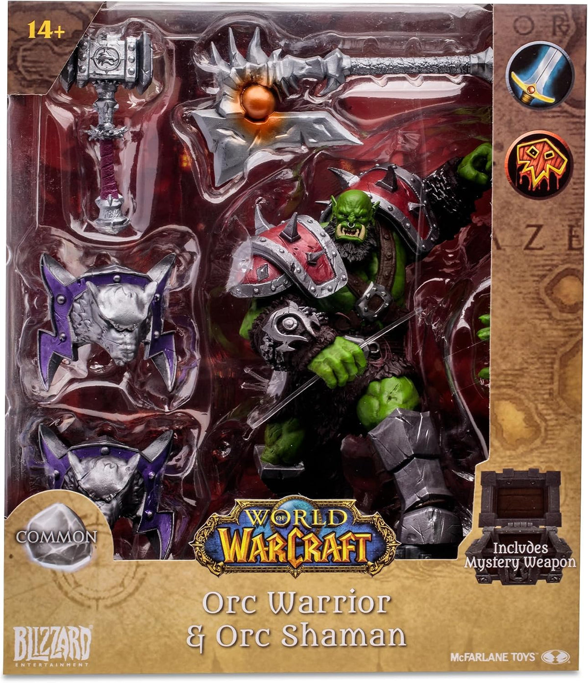McFarlane Toys World of Warcraft Orc Warrior/Shaman 1:12 Scale Posed Figure - Flex Gamingproduct_type