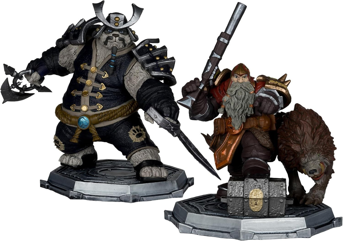 McFarlane Toys WoW Dwarf Hunter & Pandaren 1:12 Scale Deluxe 2-Pack – Gold Label - Flex Gamingproduct_type