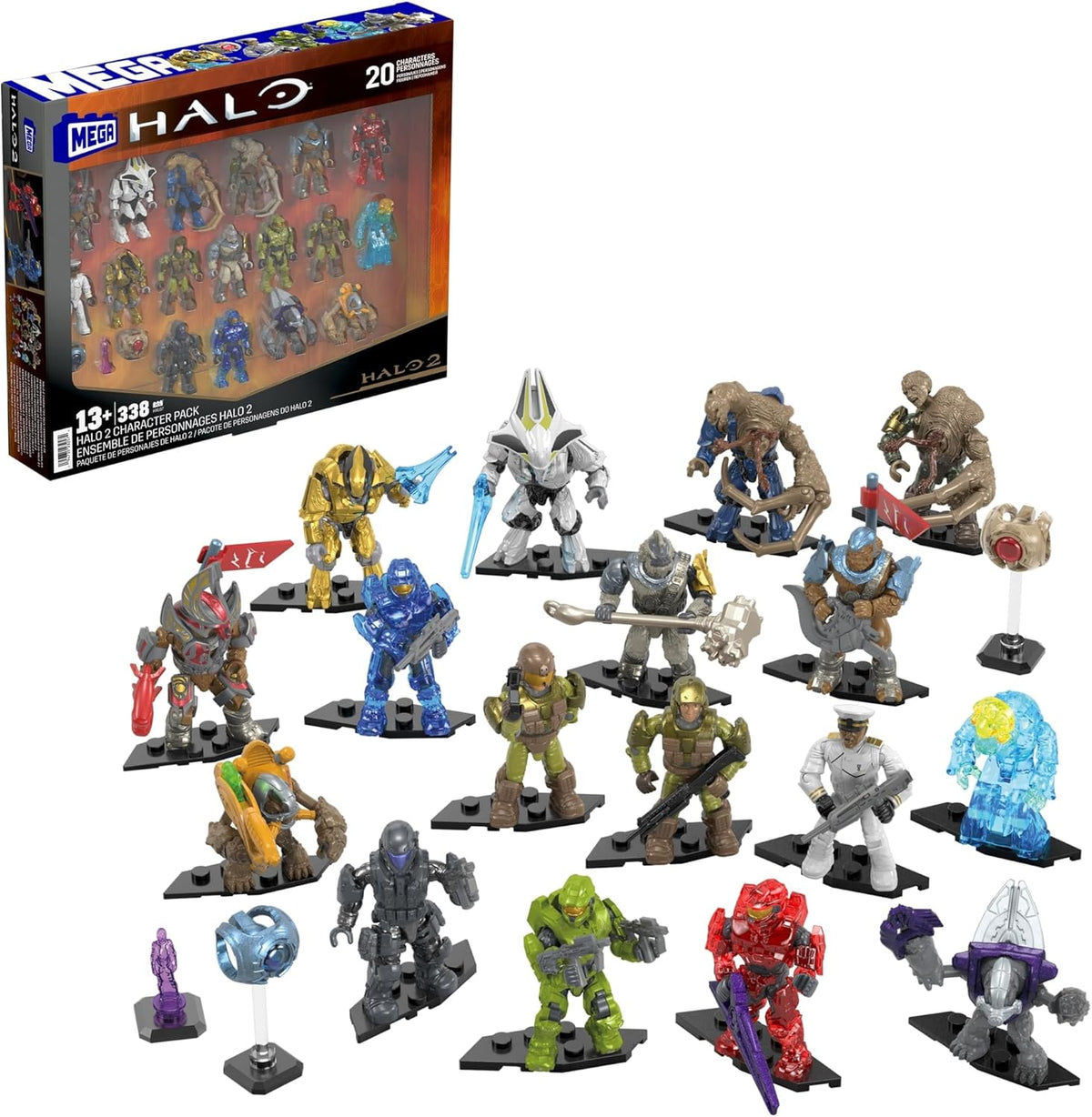 MEGA Halo Action Figures Building Toys Set – 20-Character Pack - Flex Gamingproduct_type