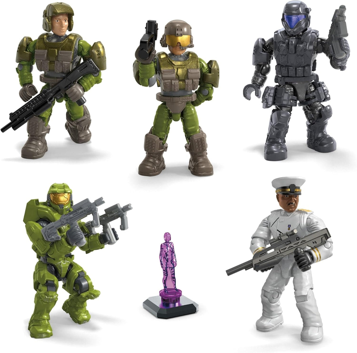 MEGA Halo Action Figures Building Toys Set – 20-Character Pack - Flex Gamingproduct_type