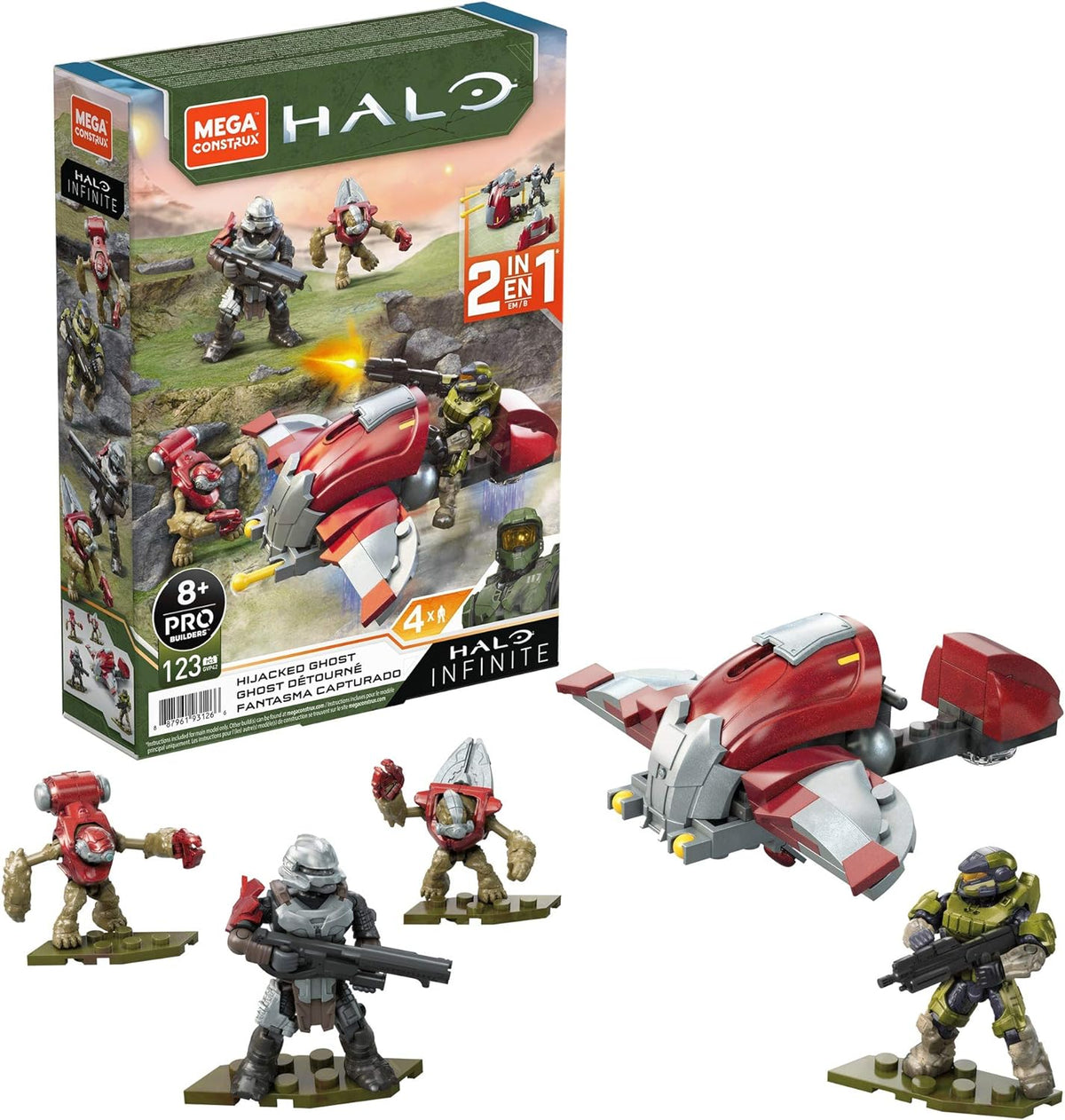 MEGA Halo Infinite Banished Ghost Vehicle Building Set – 2-in-1 - Flex Gamingproduct_type