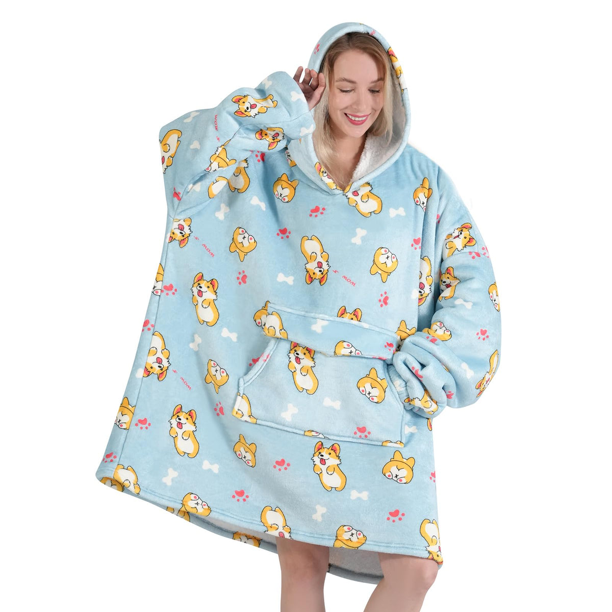 Mewkou Glow in the Dark Wearable Blanket Hoodie – 19 Colors - Flex Gamingproduct_type
