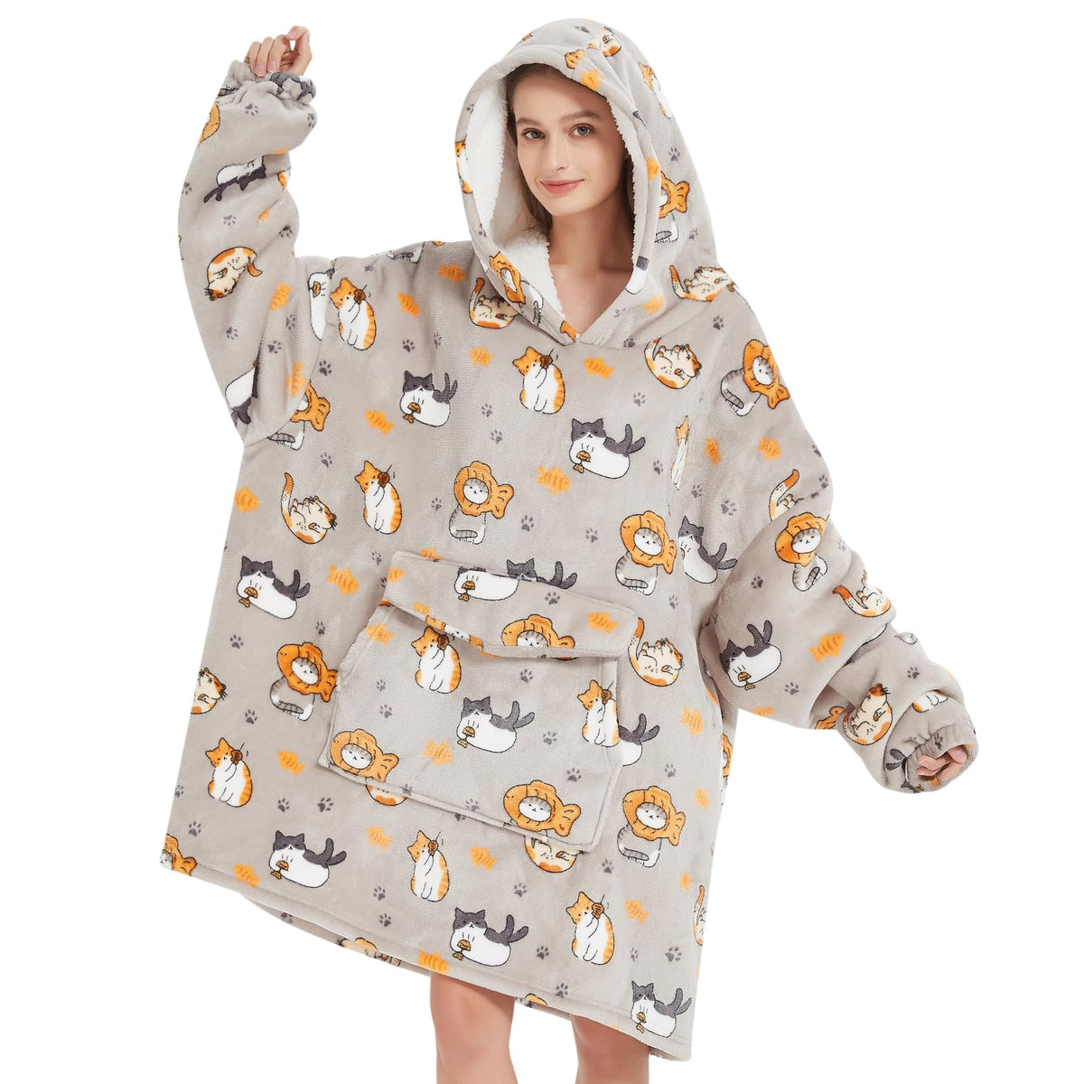Mewkou Glow in the Dark Wearable Blanket Hoodie – 19 Colors - Flex Gamingproduct_type