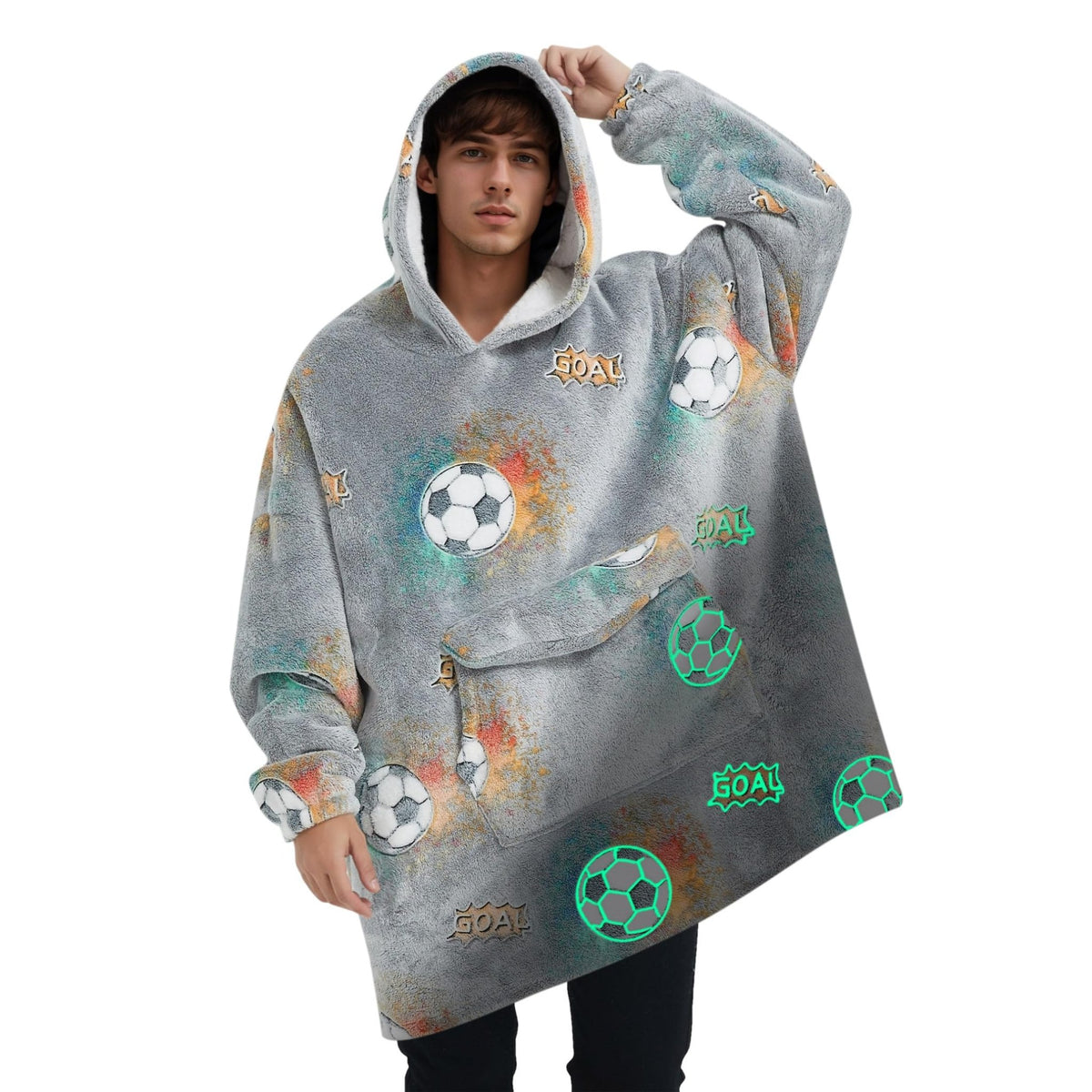 Mewkou Glow in the Dark Wearable Blanket Hoodie – 19 Colors - Flex Gamingproduct_type