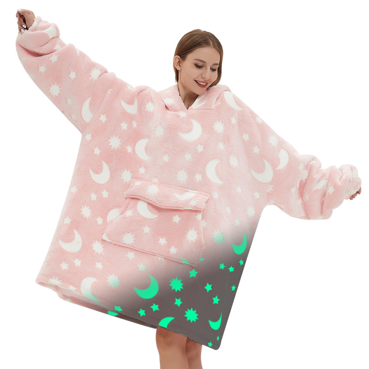 Mewkou Glow in the Dark Wearable Blanket Hoodie – 19 Colors - Flex Gamingproduct_type