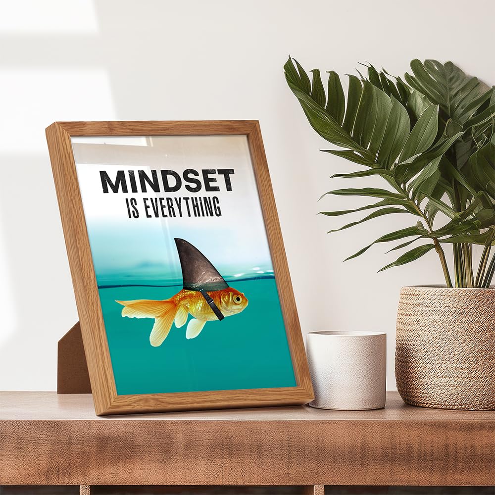 Mindset Is Everything Motivational Wall Art Poster – 2 Styles & 2 Sizes - Flex Gamingproduct_type