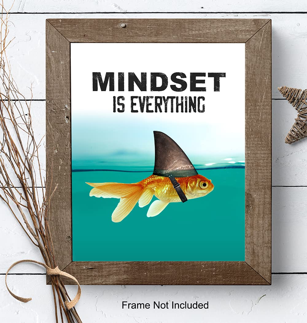 Mindset Is Everything Motivational Wall Art Poster – 2 Styles & 2 Sizes - Flex Gamingproduct_type