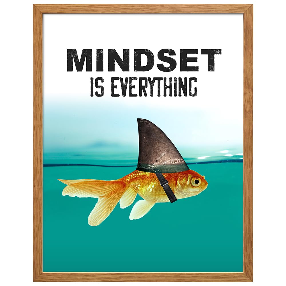 Mindset Is Everything Motivational Wall Art Poster – 2 Styles & 2 Sizes - Flex Gamingproduct_type