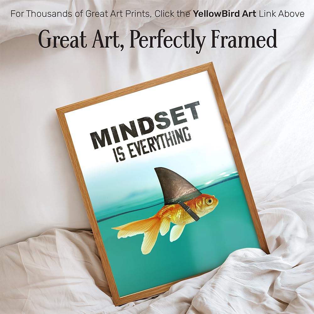 Mindset Is Everything Motivational Wall Art Poster – 2 Styles & 2 Sizes - Flex Gamingproduct_type