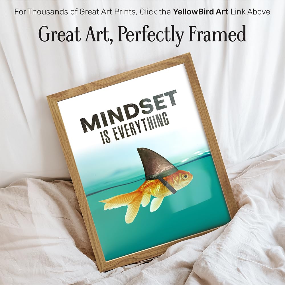 Mindset Is Everything Motivational Wall Art Poster – 2 Styles & 2 Sizes - Flex Gamingproduct_type