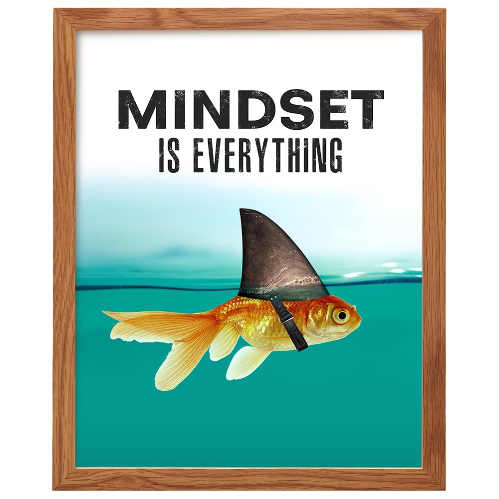 Mindset Is Everything Motivational Wall Art Poster – 2 Styles & 2 Sizes - Flex Gamingproduct_type