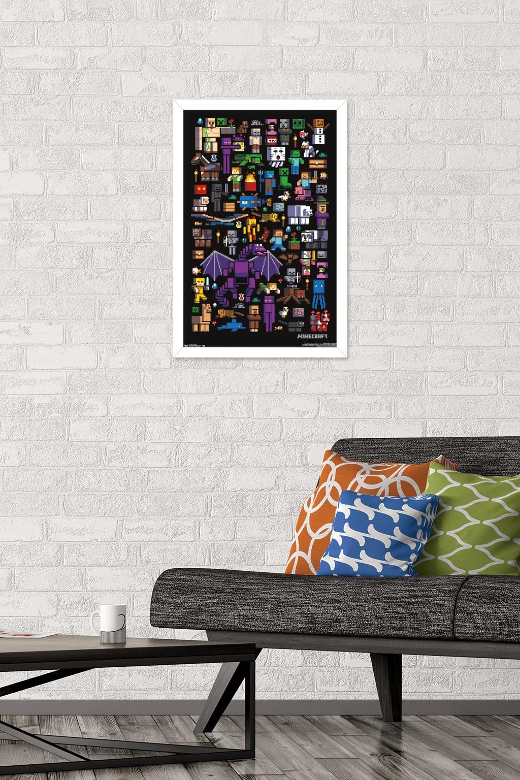 Minecraft Mobbery Wall Poster – 4 Sizes & 14 Frame Options - Flex Gamingproduct_type
