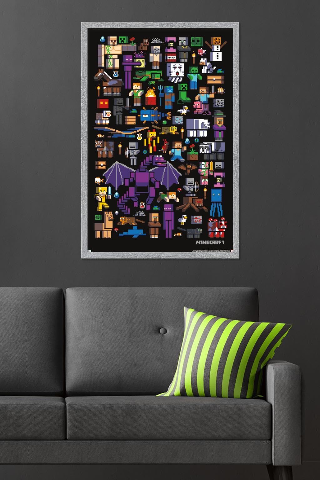 Minecraft Mobbery Wall Poster – 4 Sizes & 14 Frame Options - Flex Gamingproduct_type