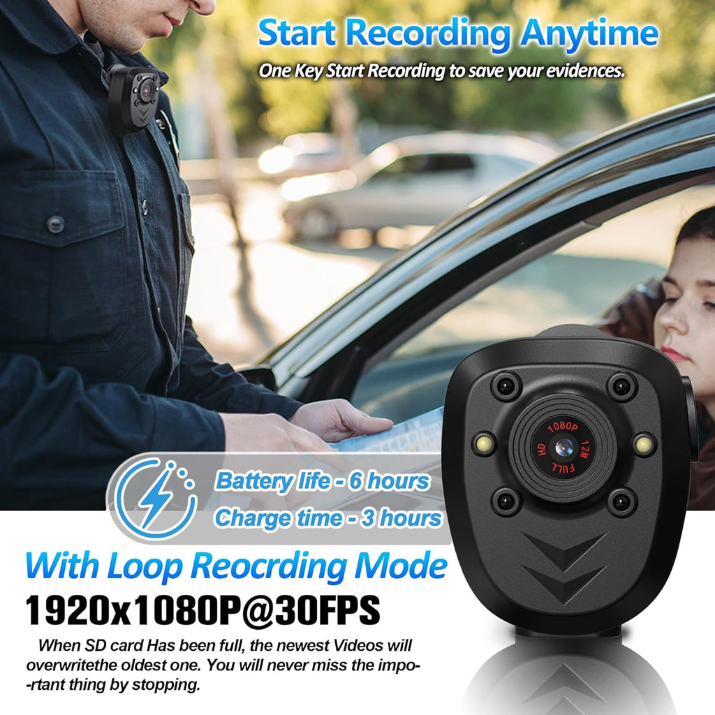 Mini Body Camera Video Recorder 1080P – 2 Sizes & 2 Sets - Flex Gamingproduct_type