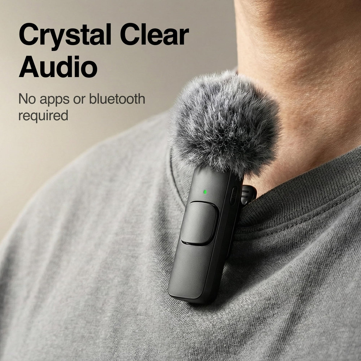 Mini Mic Pro (Latest Model – 1 Microphone for iPhone & Android, Wireless Mini Microphone, Clear Voice, Noise Cancelling, Lavalier Mic for TikTok, YouTube & Interviews - Flex Gamingproduct_type