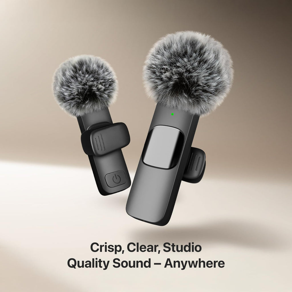Mini Mic Pro (Latest Model – 1 Microphone for iPhone & Android, Wireless Mini Microphone, Clear Voice, Noise Cancelling, Lavalier Mic for TikTok, YouTube & Interviews - Flex Gamingproduct_type
