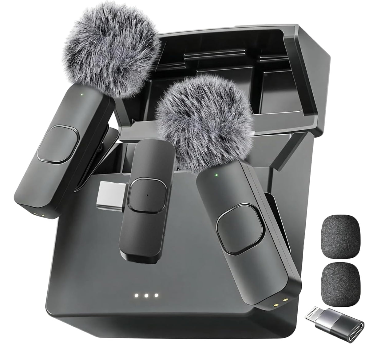 Mini Mic Pro (Latest Model – 1 Microphone for iPhone & Android, Wireless Mini Microphone, Clear Voice, Noise Cancelling, Lavalier Mic for TikTok, YouTube & Interviews - Flex Gamingproduct_type