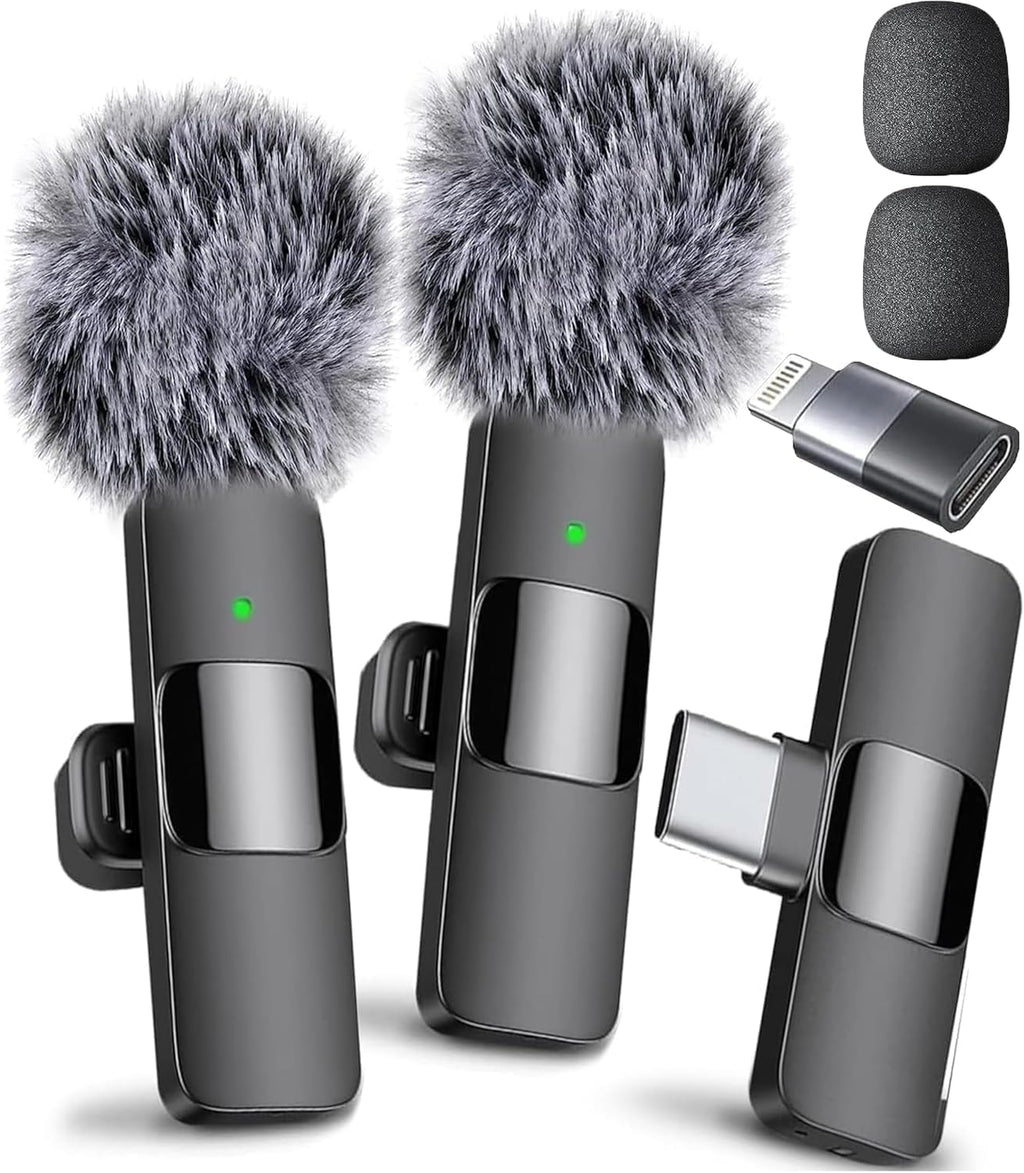 Mini Mic Pro (Latest Model – 1 Microphone for iPhone & Android, Wireless Mini Microphone, Clear Voice, Noise Cancelling, Lavalier Mic for TikTok, YouTube & Interviews - Flex Gamingproduct_type