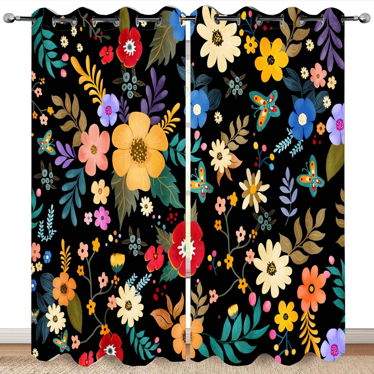 MissHope Blackout Curtains, 2 Panels – 19 Designs & 3 Sizes - Flex Gamingproduct_type