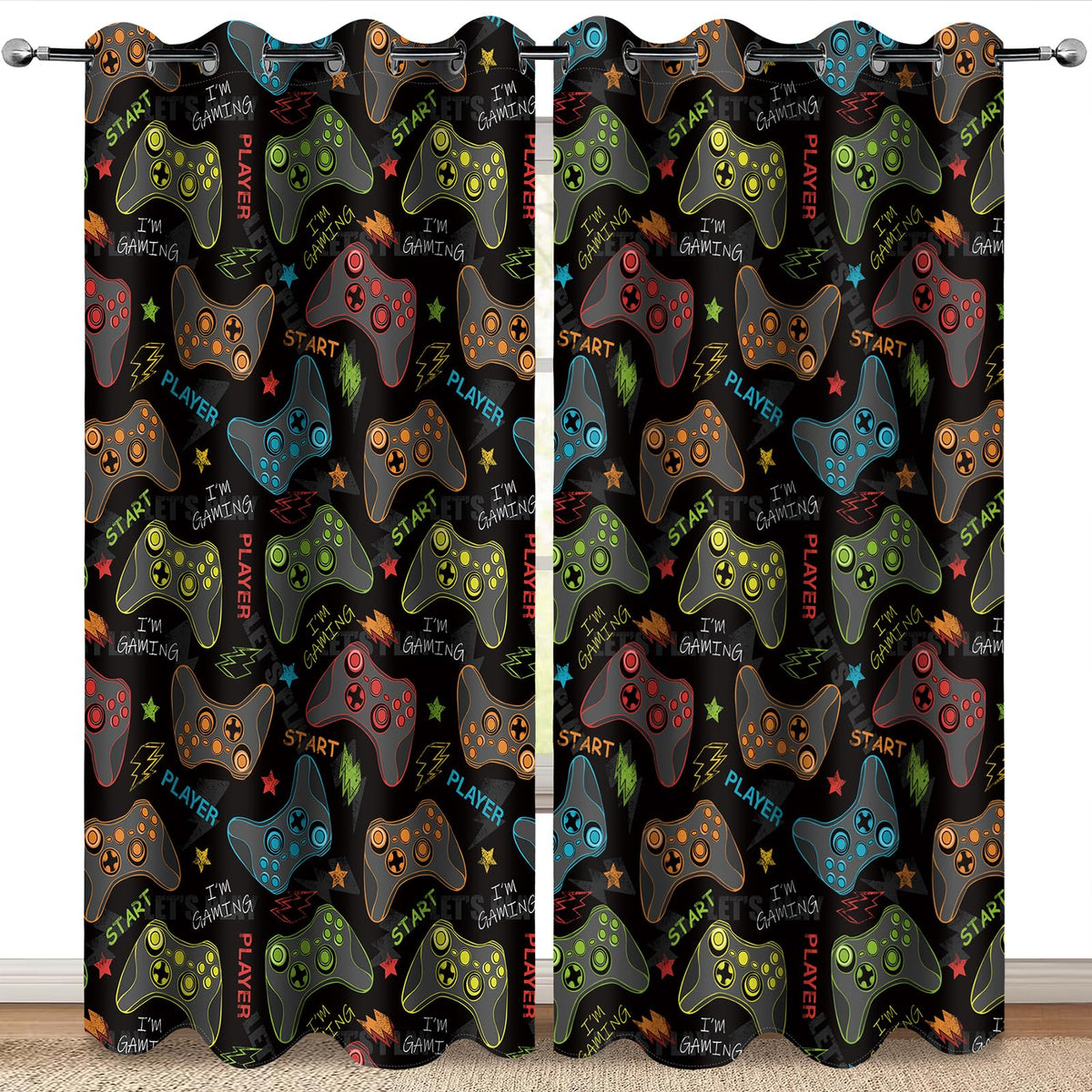 MissHope Blackout Curtains, 2 Panels – 19 Designs & 3 Sizes - Flex Gamingproduct_type