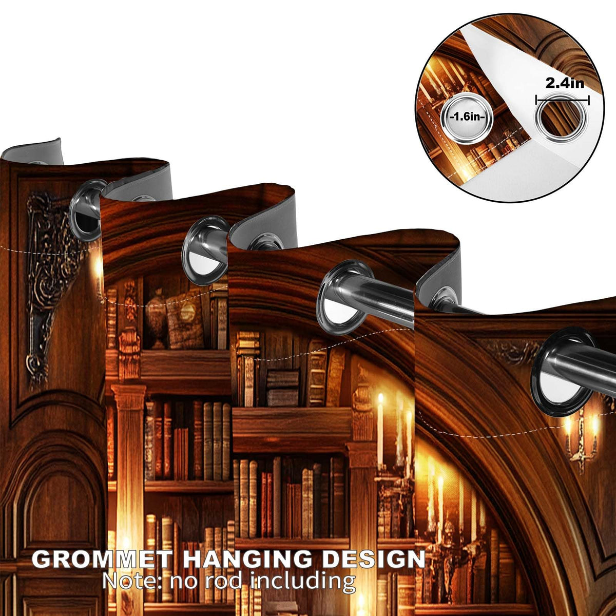 MissHope Blackout Curtains, 2 Panels – 19 Designs & 3 Sizes - Flex Gamingproduct_type