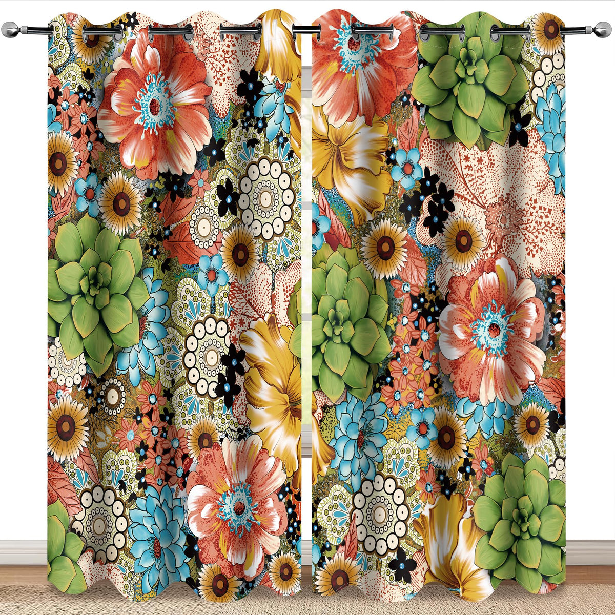 MissHope Blackout Curtains, 2 Panels – 19 Designs & 3 Sizes - Flex Gamingproduct_type