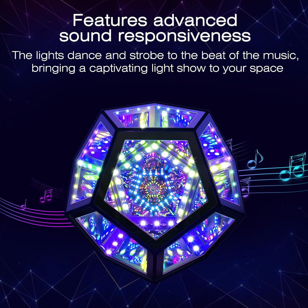 MITO Infinity Mirror Dodecahedron RGBW LED Light - Flex Gamingproduct_type