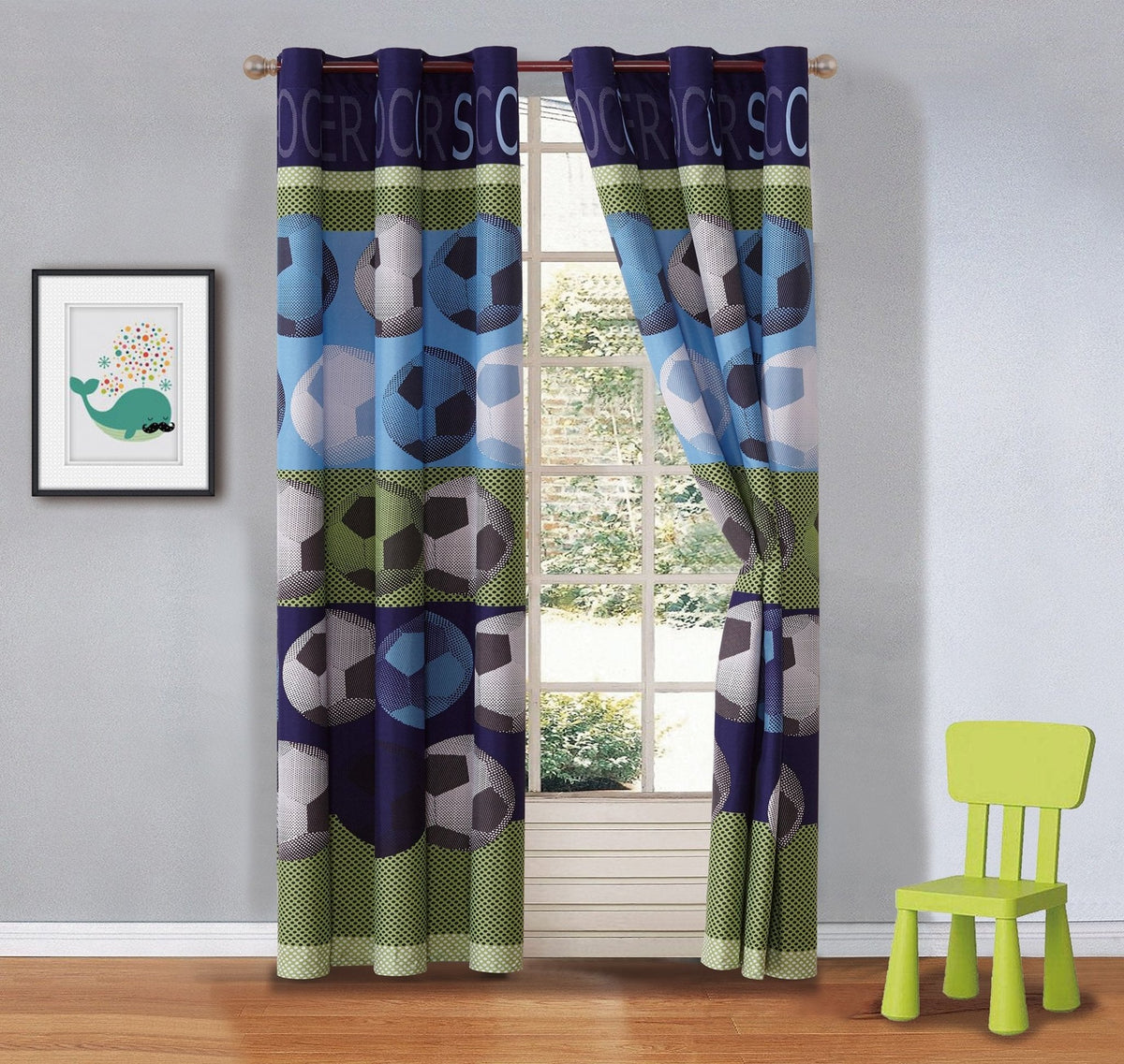 MK Home Kids Grommet Curtain Set, 2 Panels – 5 Colors - Flex Gamingproduct_type