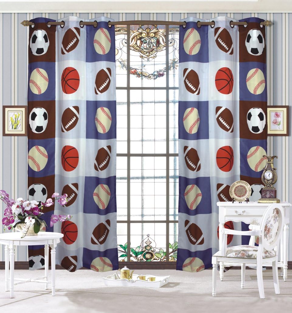 MK Home Kids Grommet Curtain Set, 2 Panels – 5 Colors - Flex Gamingproduct_type