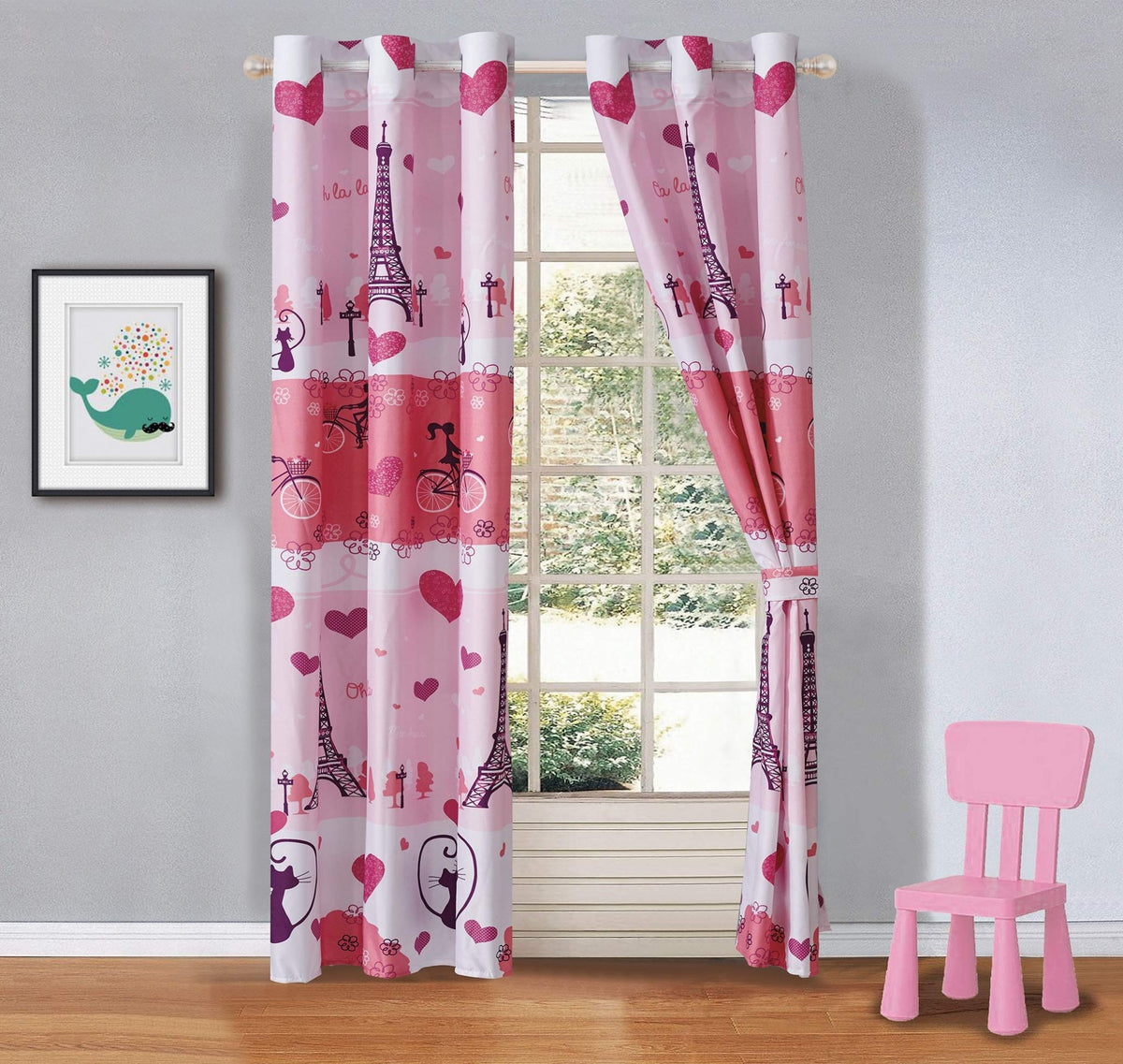 MK Home Kids Grommet Curtain Set, 2 Panels – 5 Colors - Flex Gamingproduct_type
