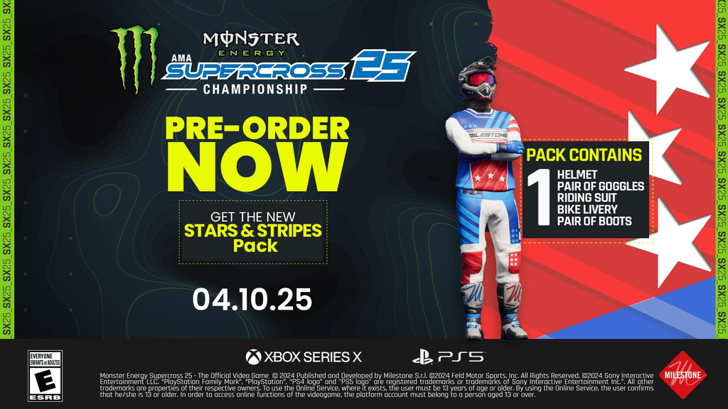 Monster Energy Supercross 25 – PS5 & Xbox - Flex Gamingproduct_type