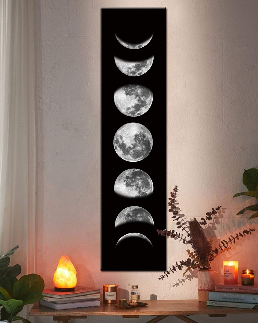 Moon Phase Wall Art Abstract Canvas Print – 2 Colors & Sizes - Flex Gamingproduct_type
