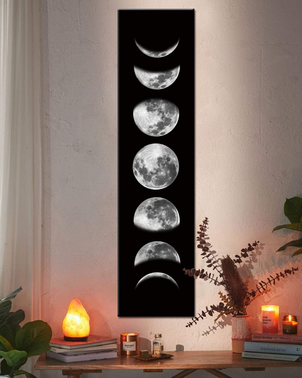 Moon Phase Wall Art Abstract Canvas Print – 2 Colors & Sizes - Flex Gamingproduct_type