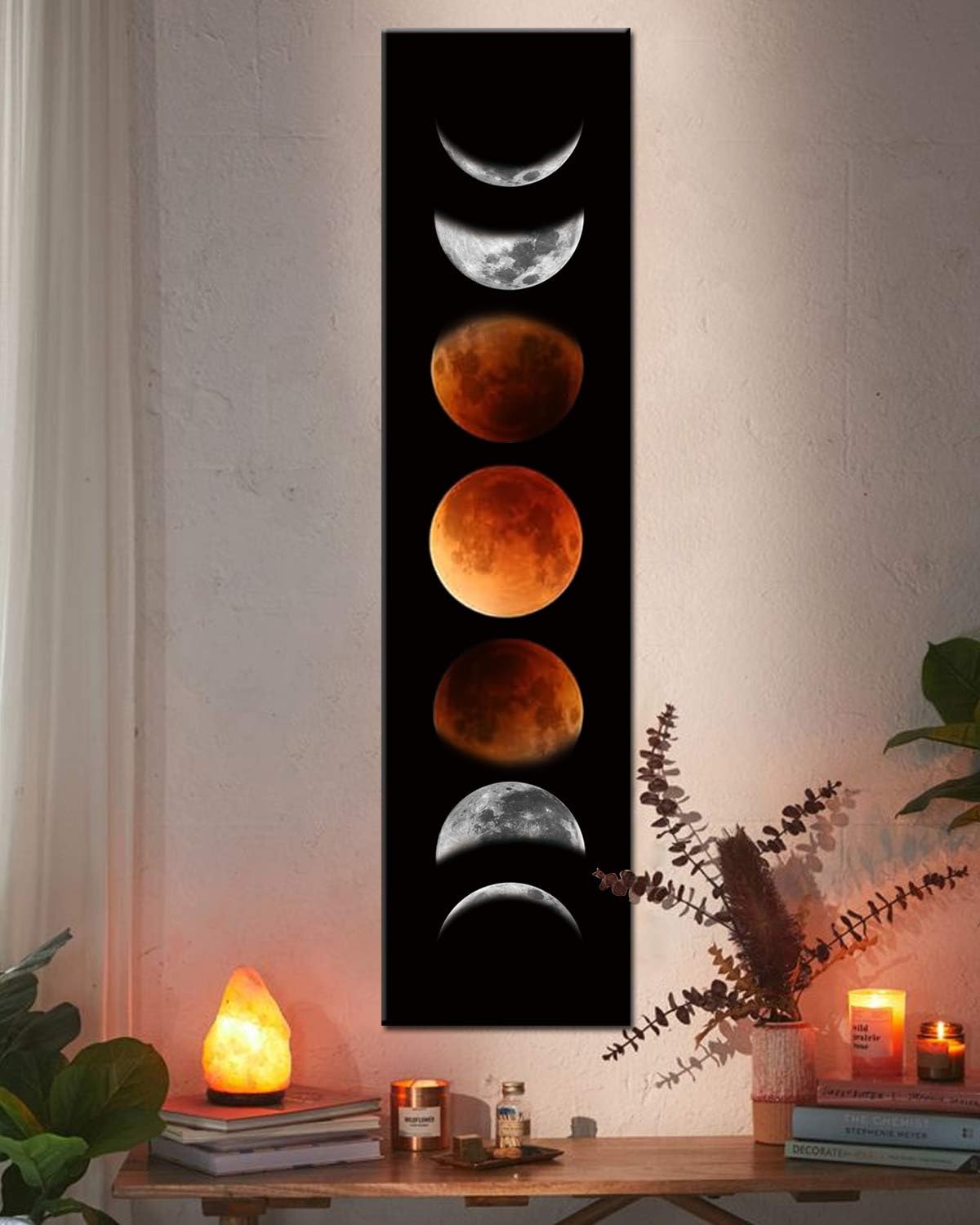 Moon Phase Wall Art Abstract Canvas Print – 2 Colors & Sizes - Flex Gamingproduct_type