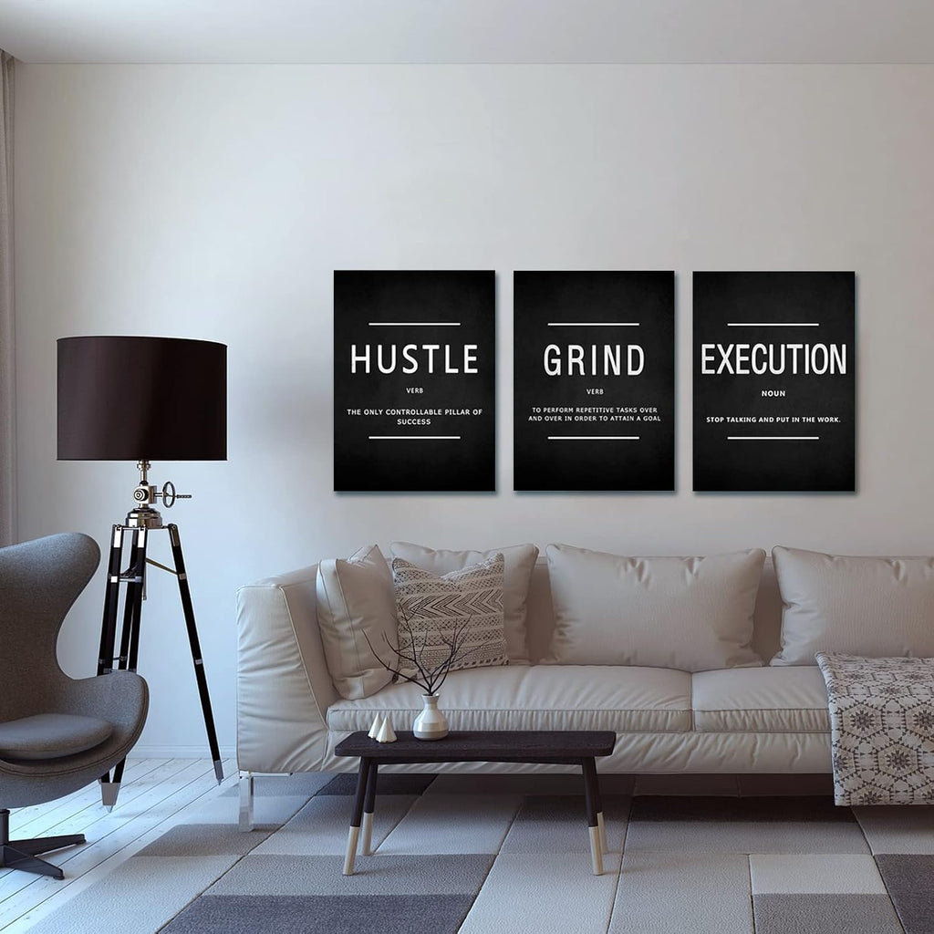 Motivational Canvas Wall Art 3-Panel Set – 4 Sizes & 12 Styles - Flex Gamingproduct_type
